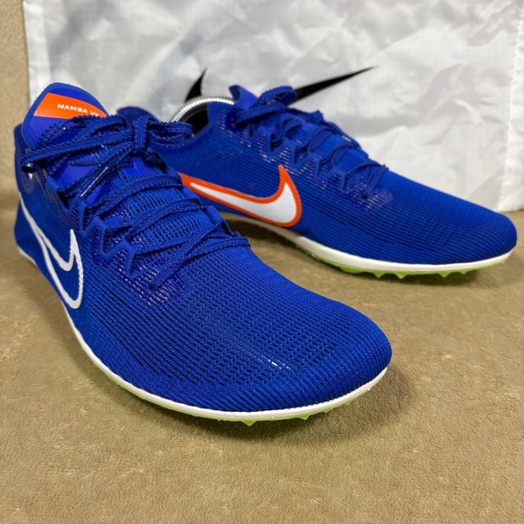 Nike Zoom Mamba V6 Men's Distance Track & Field Blue DR2733-400 w/ Spikes/Bag - Picture 4 of 7